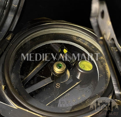 MEDIEVALMART Antique Working Brass Brunton Compass Unique Marine Antique Finish | Gift For Mom, Dad