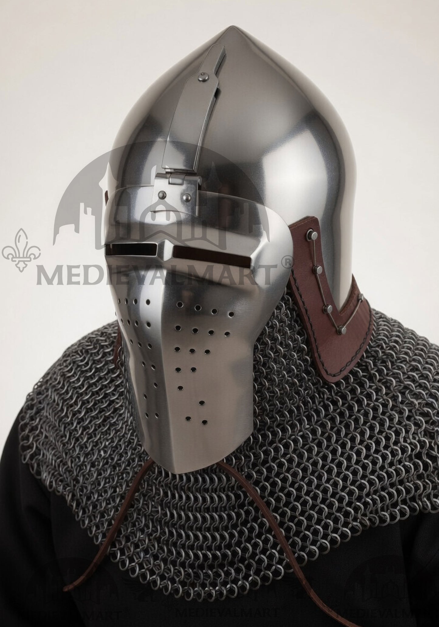 MEDIEVALMART Extreme Collection of Medieval Bascinet Longface Buhurt kalpvissior Helmet