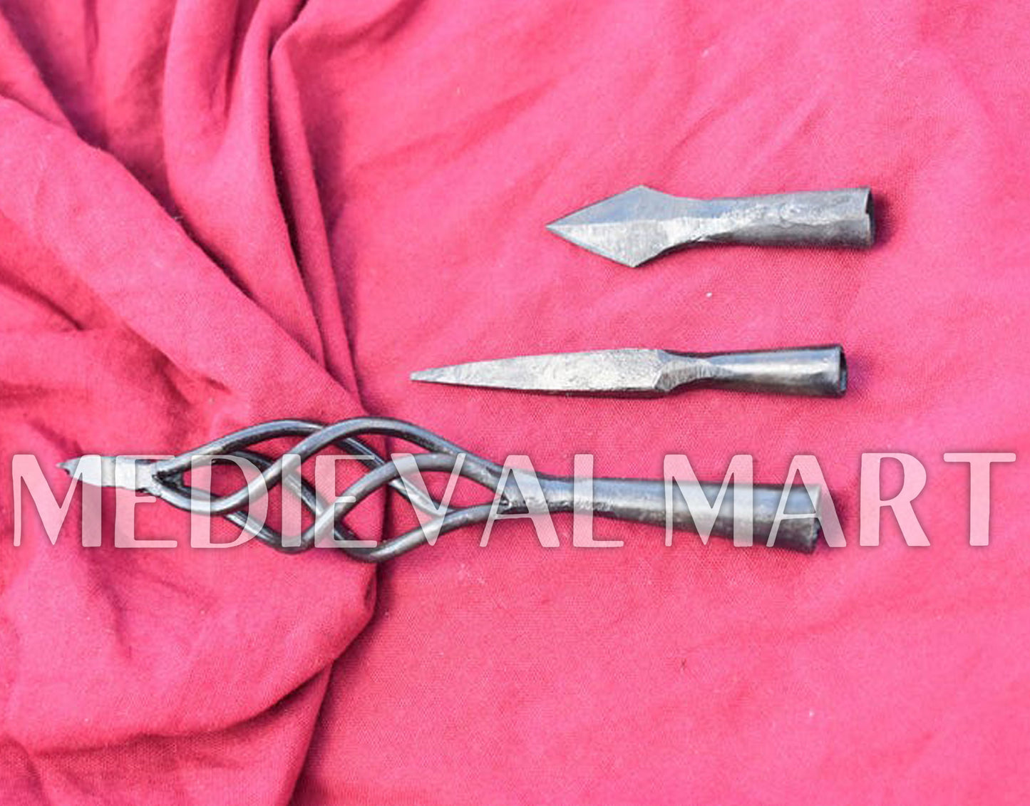 MEDIEVALMART Hand-Forged Iron Medieval and Viking Arrowheads