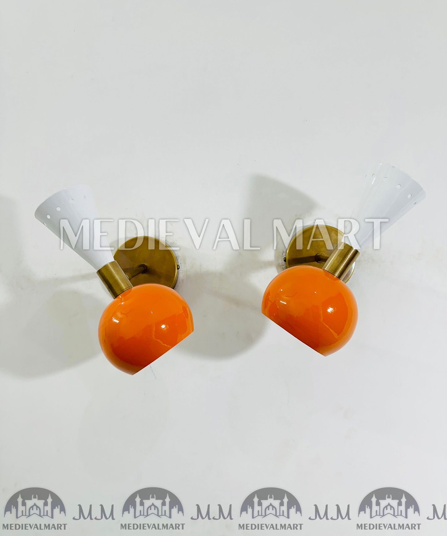 MEDIEVALMART Handmade Mid Century Italian Wall Sconce Diabolo Modern Wall Light