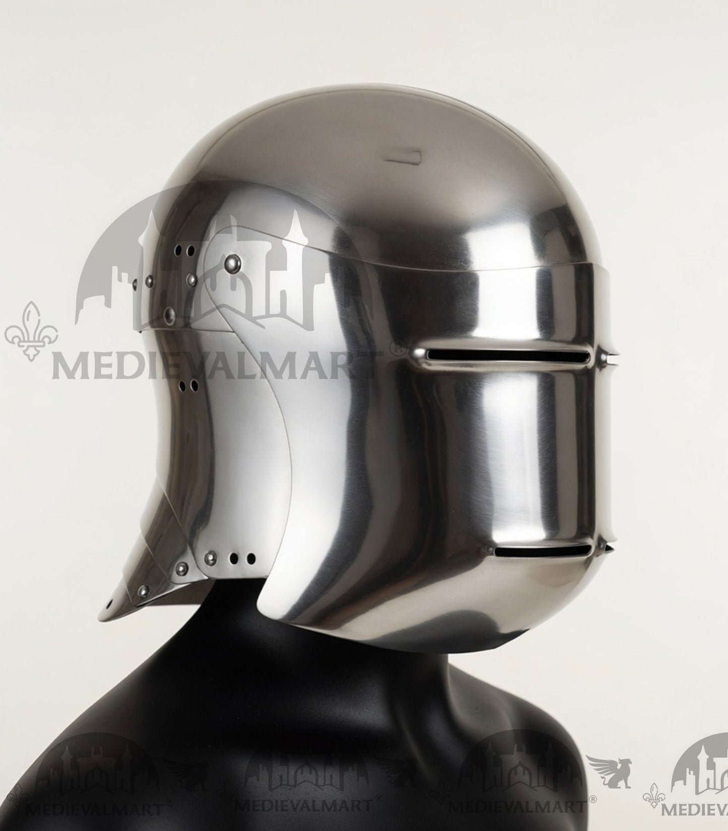MEDIEVALMART Medieval Steel German knight Sallet head armor "The Kingmaker" Helmet
