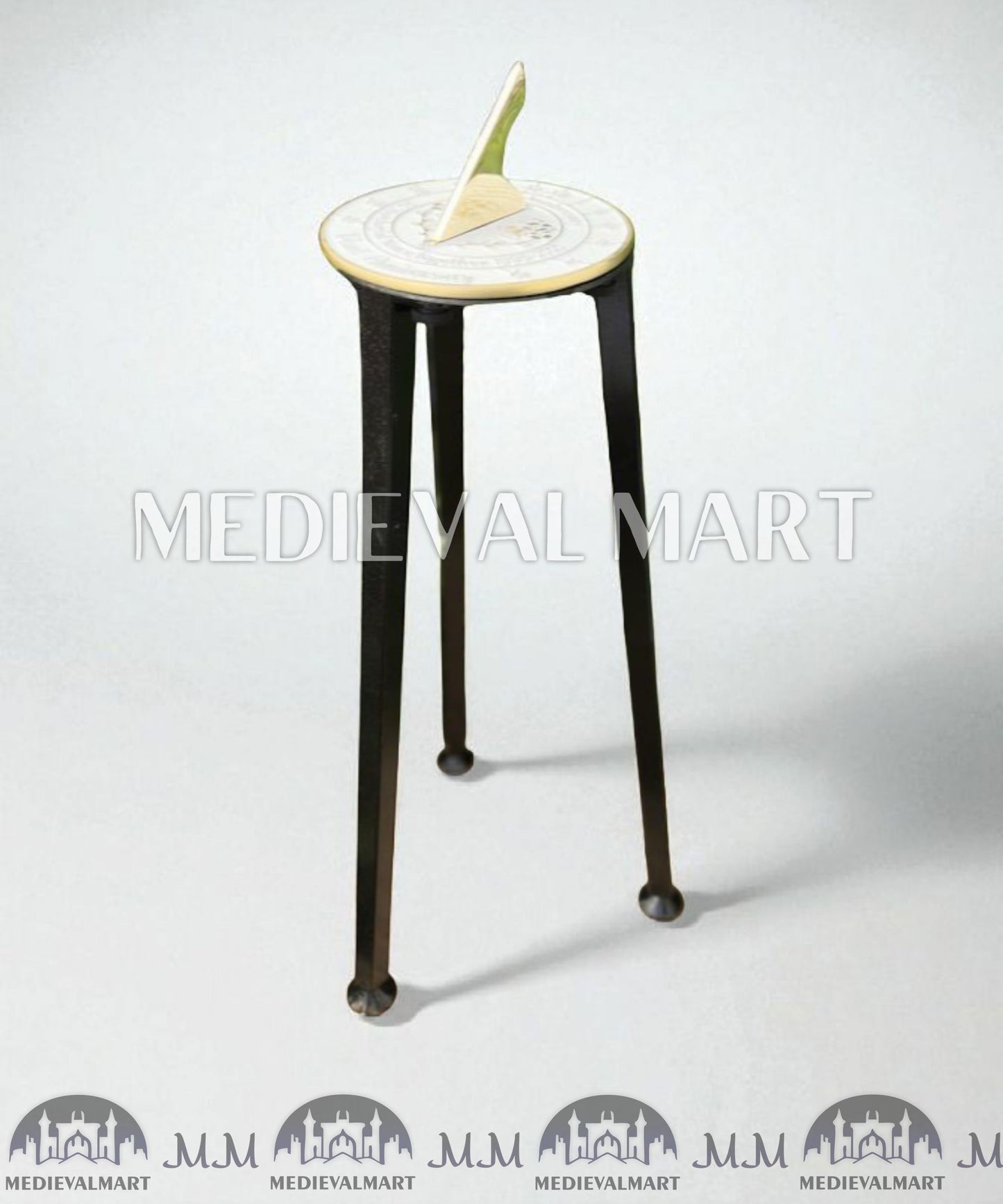 MEDIEVALMART 30th "Wonderful Years" Pearl Anniversary Sundial Clock Best Gift For Parents Anniversary Day