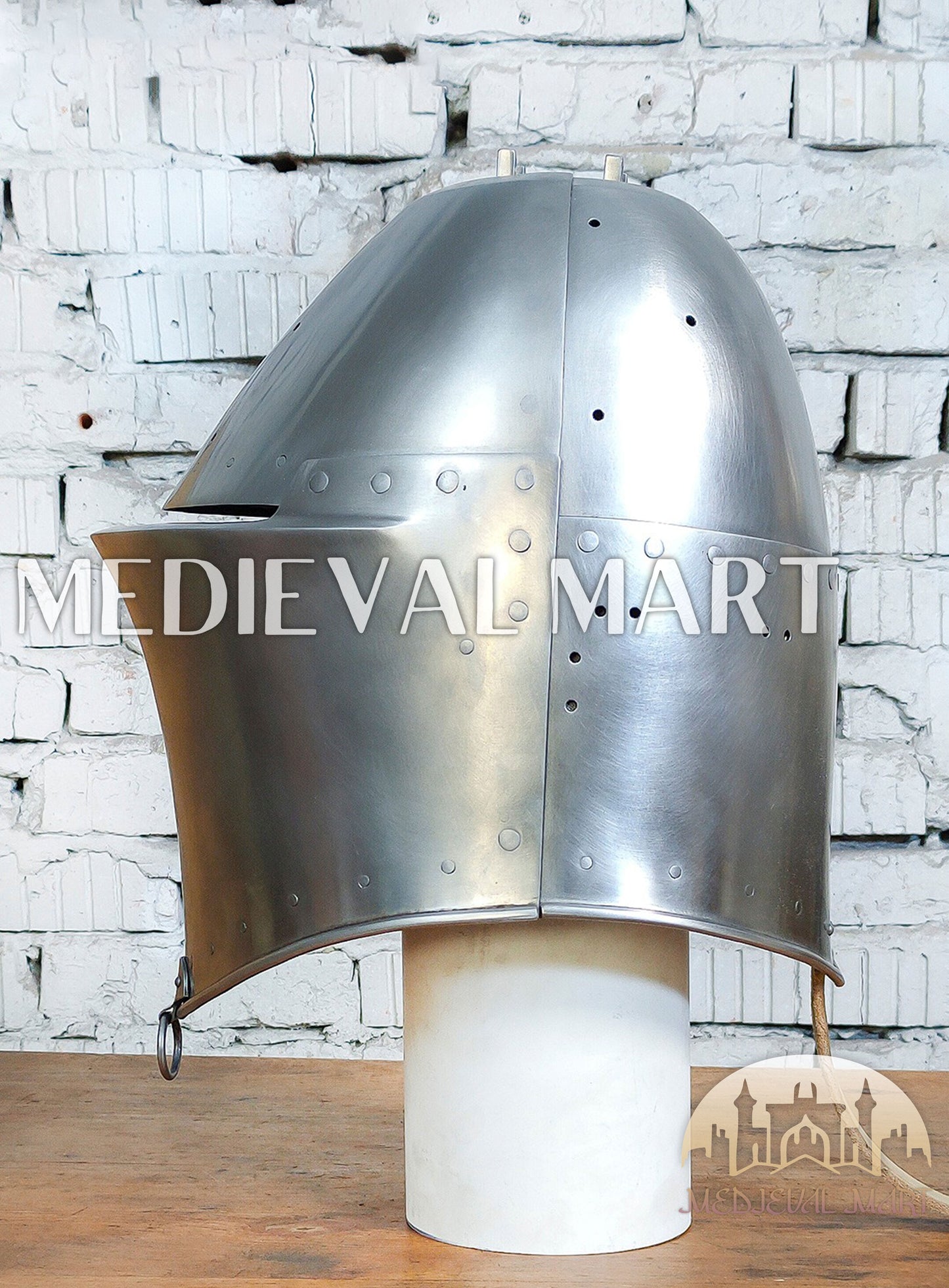 MEDIEVALMART Medieval European Great Nicholas "Hawberk" Helmet