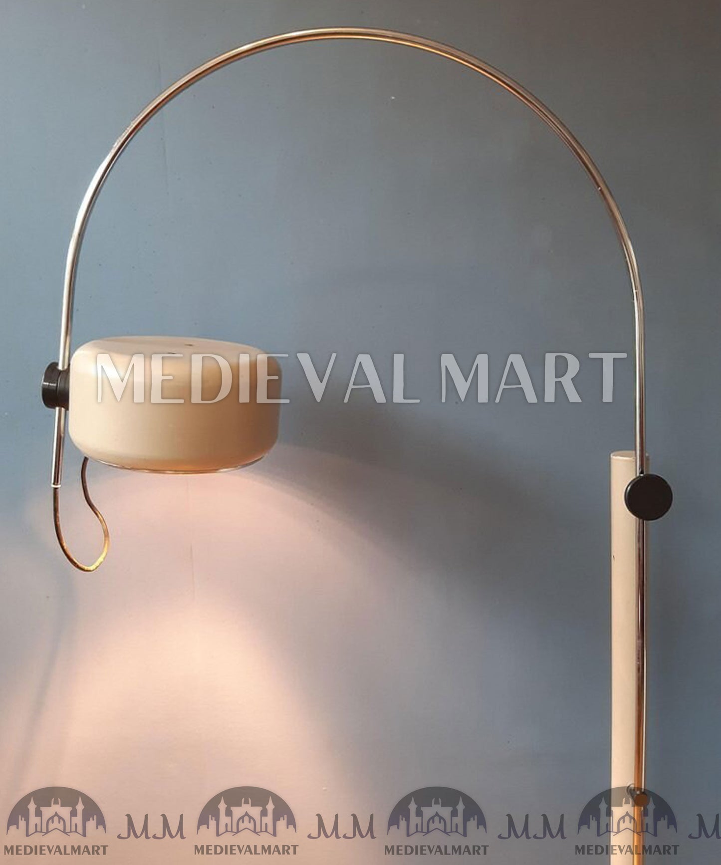 MEDIEVALMART Vintage Mid-Century Floor Lamp Arc Light by Kaiser Idell/Kaiser Leuchten