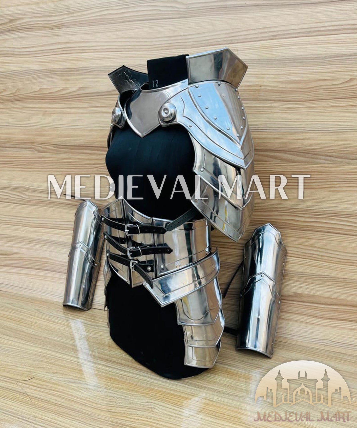 MEDIEVALMART (Isolara Dragonplate) Women’s Armor W/H Frost belt or Arms Armor