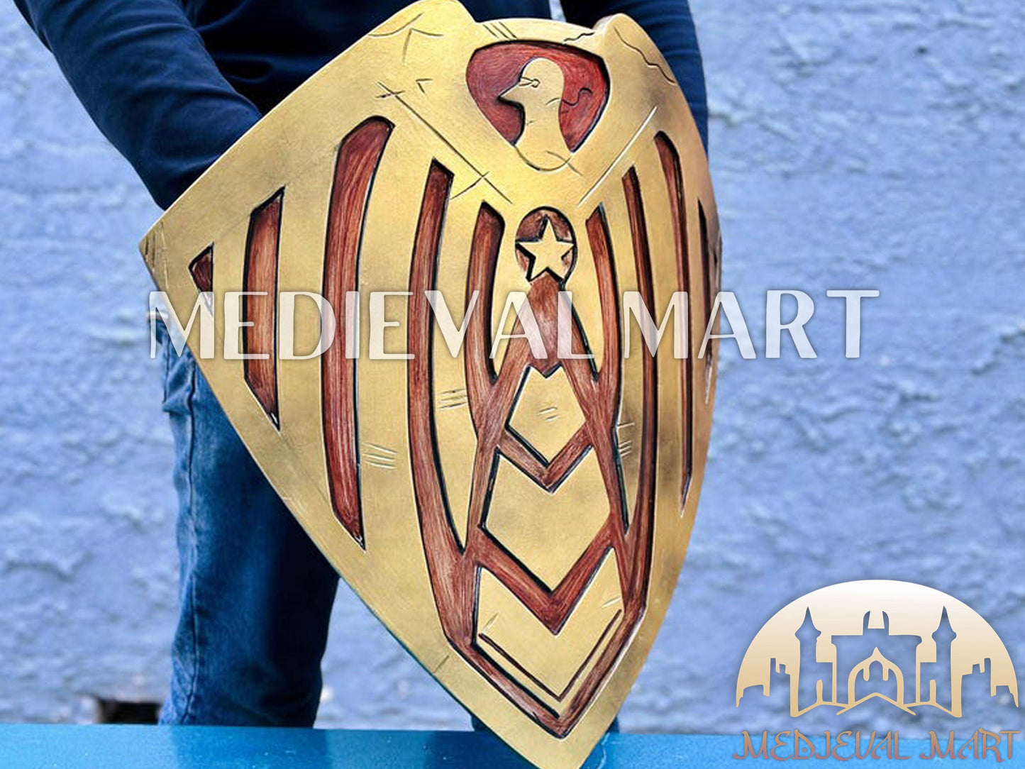 MEDIEVALMART The Boys Homelander Father Soldier Boy Shield - The Boys Prop Replica