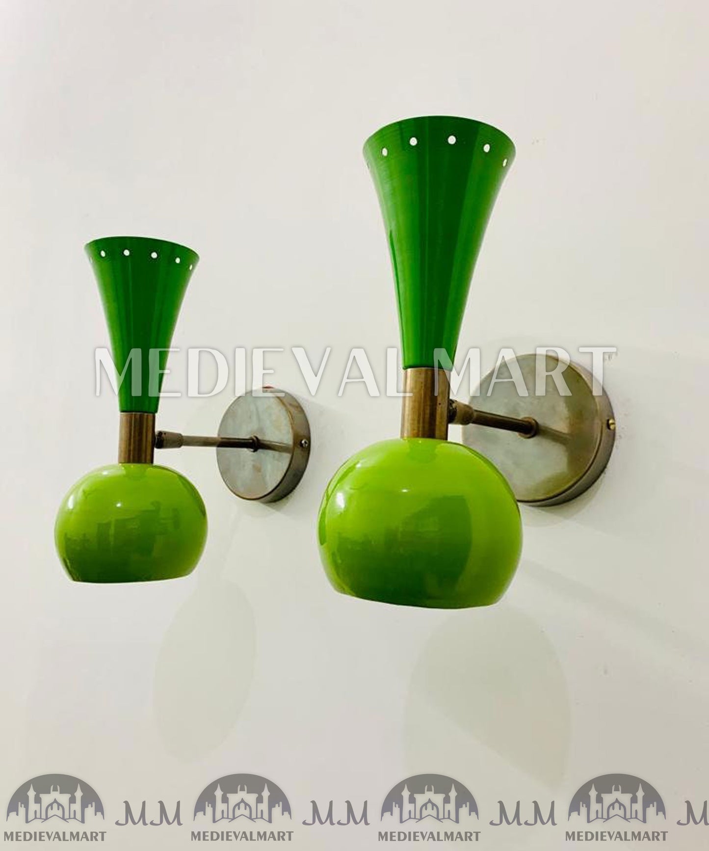 MEDIEVALMART 1950s Pre Modern & Rustic Lighting modern Industrial Wall Sconce Lights