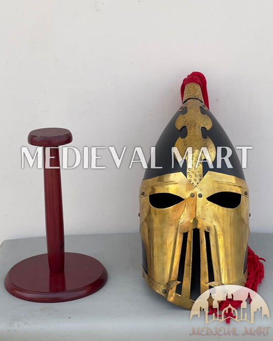 MEDIEVALMART Fantasy Dark Elf Druchii Warhammer Helmet W/H Free Stand | LOTR Props