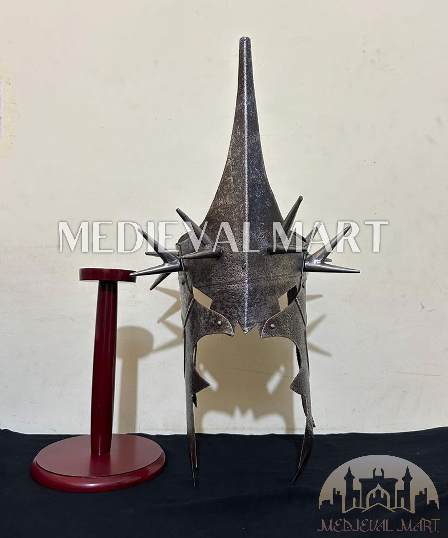 MEDIEVALMART "Nazgul" Witcher King Helmet Costume W/H Free Stand | LOTR Props