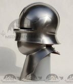 MEDIEVALMART Hungary Mid Century Medieval Gothic Celata War Helmet With Neck Armor
