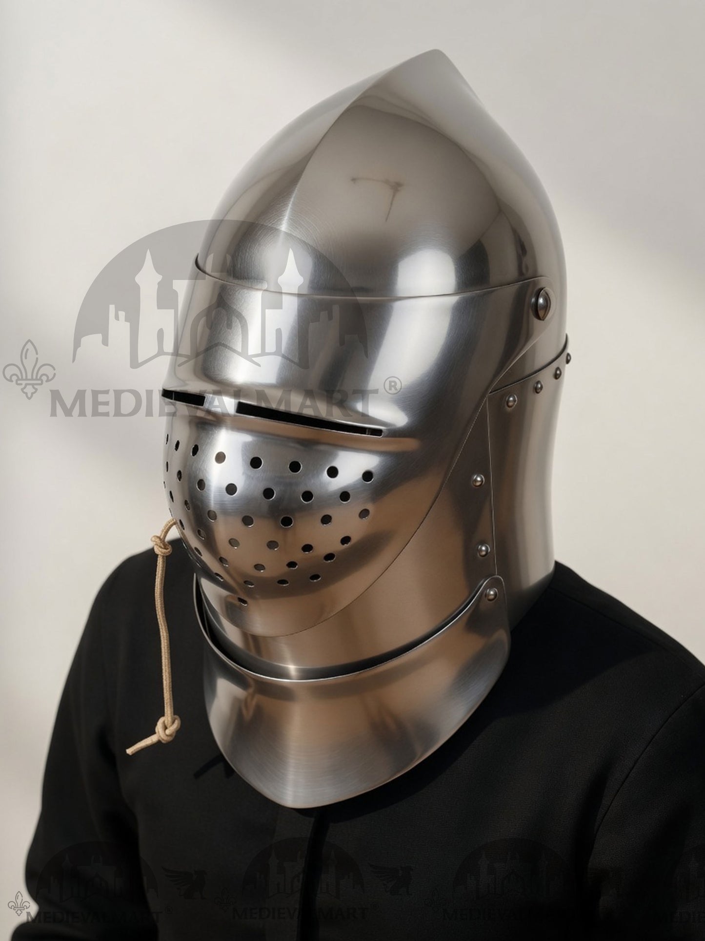 MEDIEVALMART Medieval XV Century The Great Bascinet “Sailsbury” Helmet