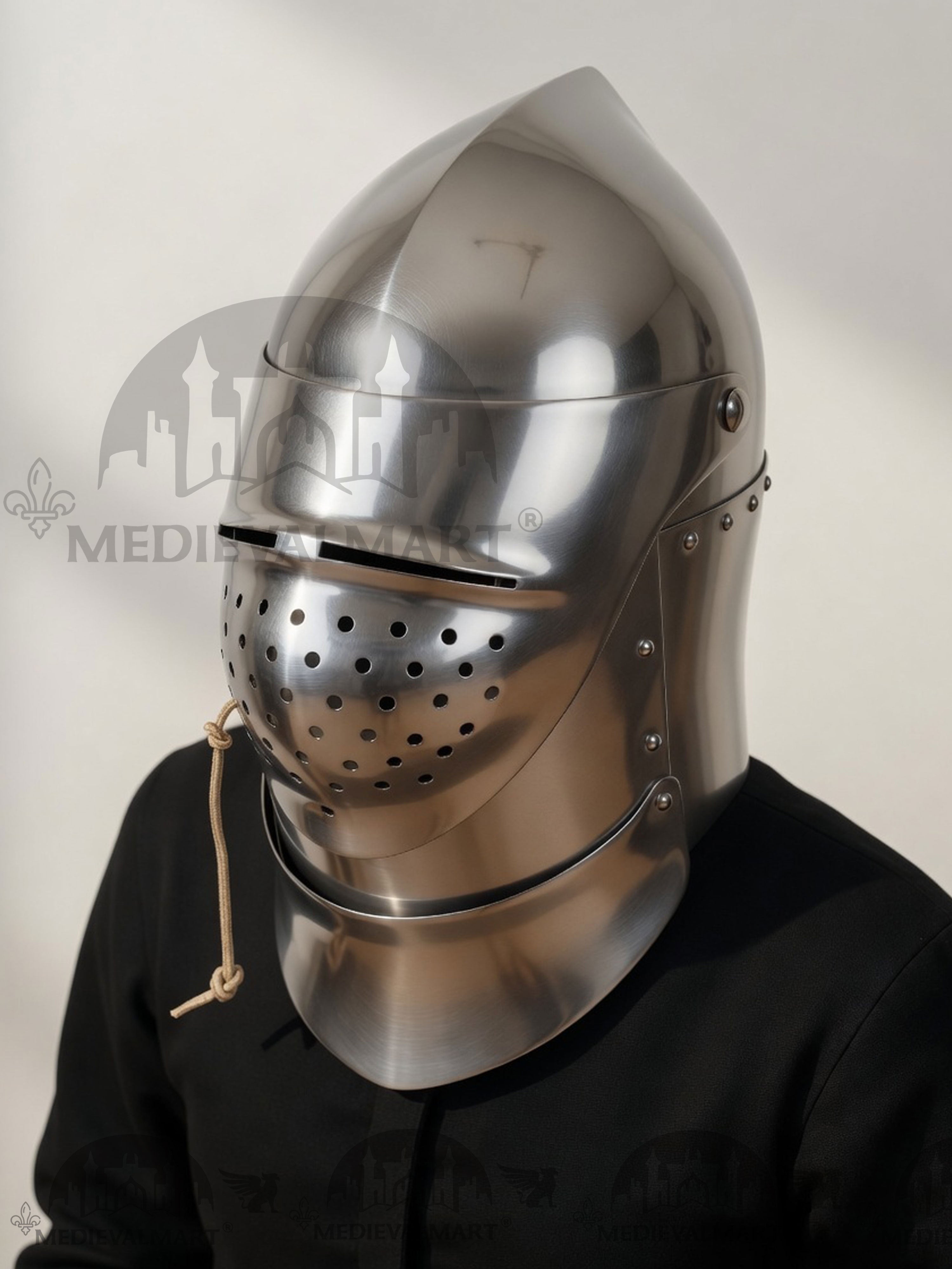 MEDIEVALMART Medieval XV Century The Great Bascinet “Sailsbury” Helmet
