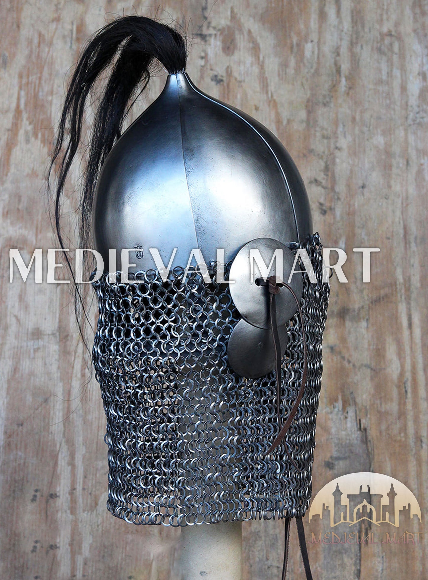 MEDIEVALMART Medieval Viking Norman Nasal Helmet W/H Face Gaurd