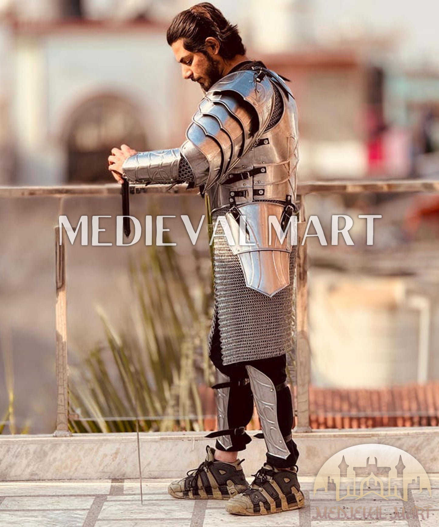 MEDIEVALMART Lord Of The Rings Medieval Knight Steel Larp Elven Full Body Armor Suit
