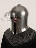 MEDIEVALMART 15th-century Italian war Simple barbute helmet / Best for Reenactment