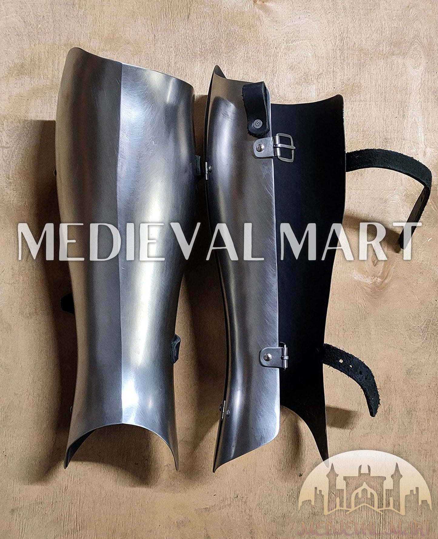 MEDIEVALMART Medieval European Greaves knight Legs Armor