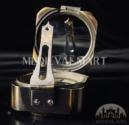 MEDIEVALMART Antique Working Brass Brunton Compass Unique Marine Antique Finish | Gift For Mom, Dad
