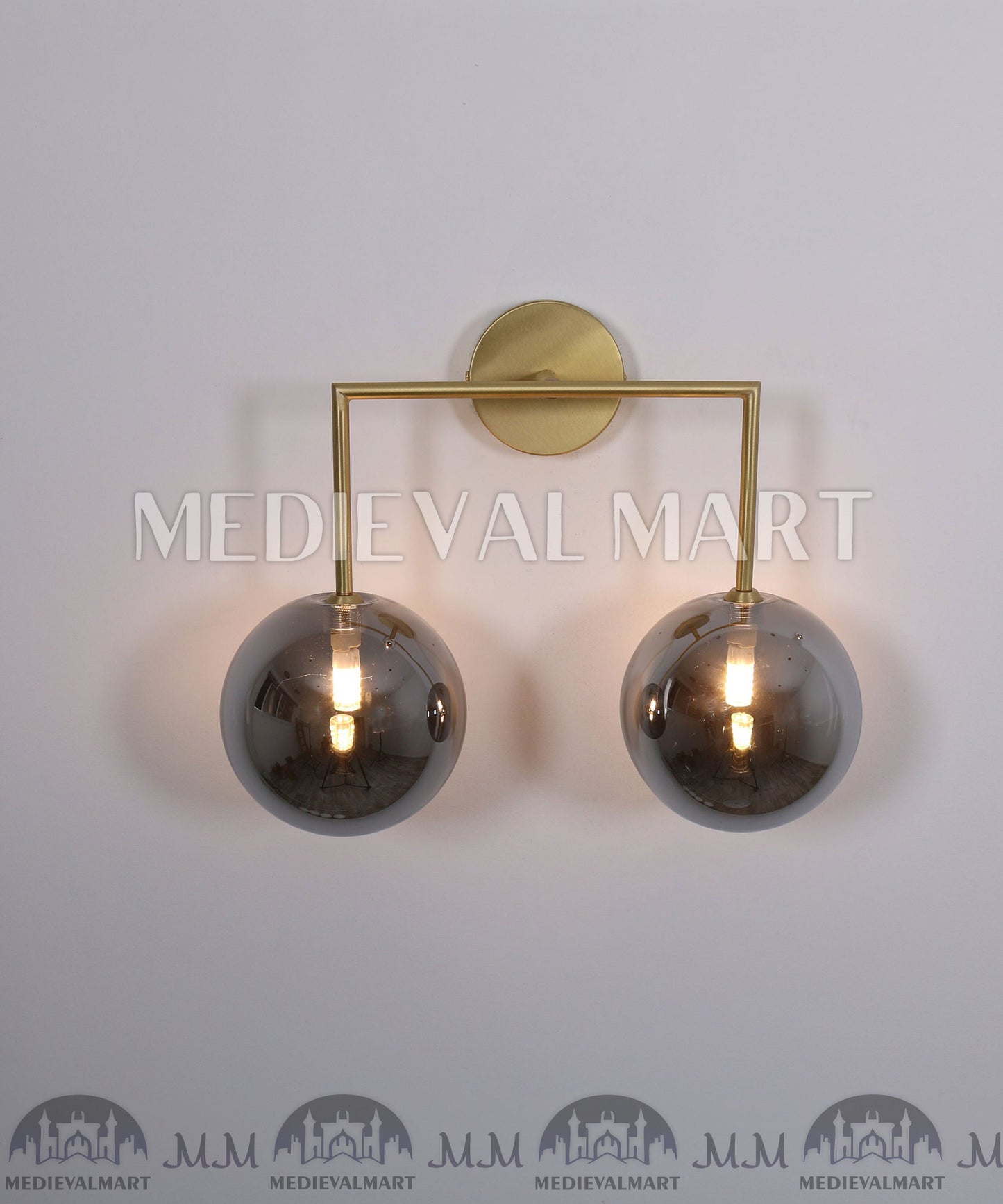 MEDIEVALMART Brass Wall Lights ,Wall Sconce ,Wall lamp ,Vanity Lights , Sconce Light