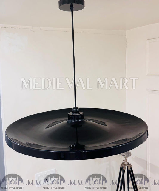 MEDIEVALMART Mid Century Modern Metal Pendant Light | Painted Shade Chandelier Light Fixture