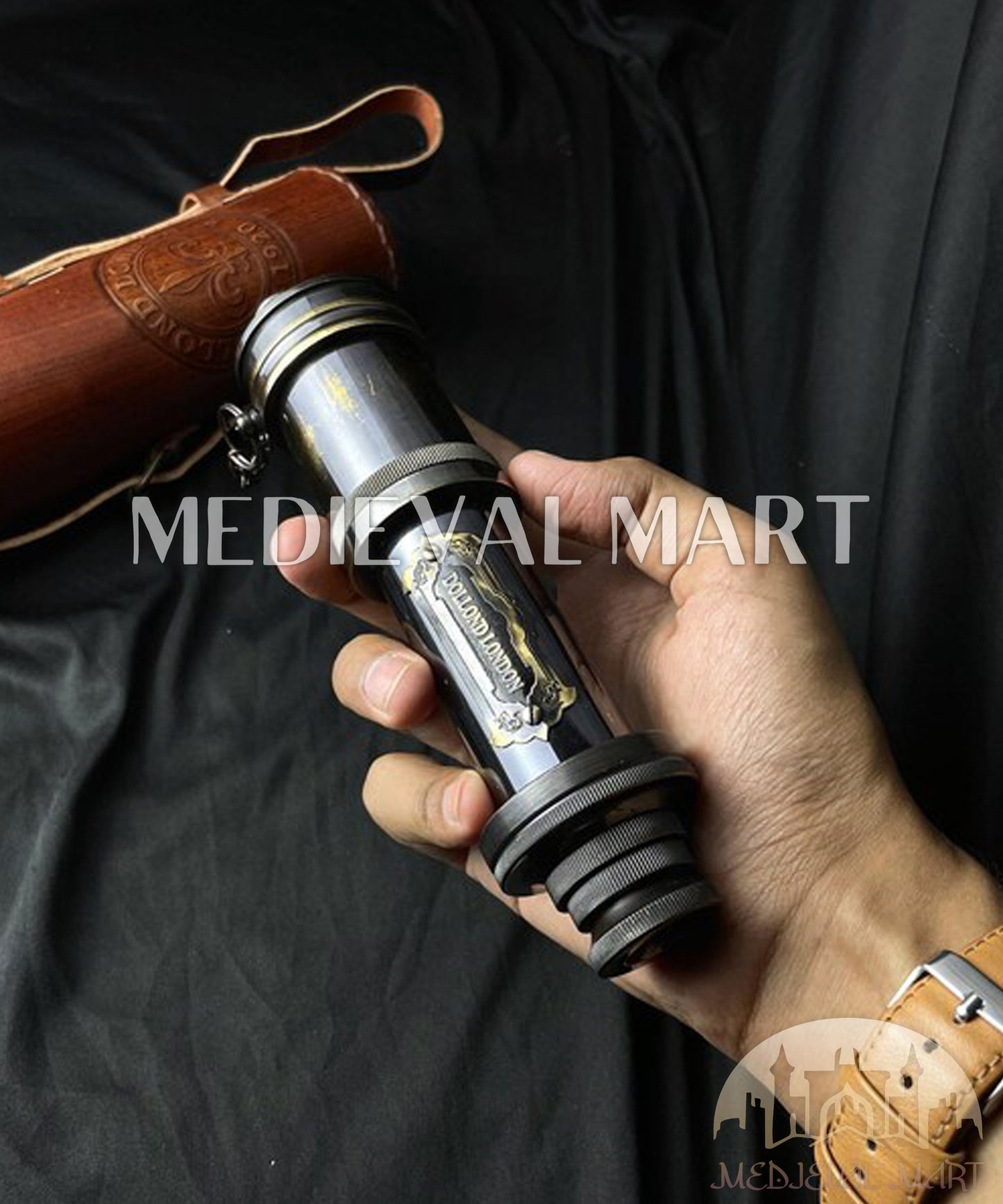 MEDIEVALMART Nautical Brass Antique decor Spyglass/Handheld Telescope for Adventure