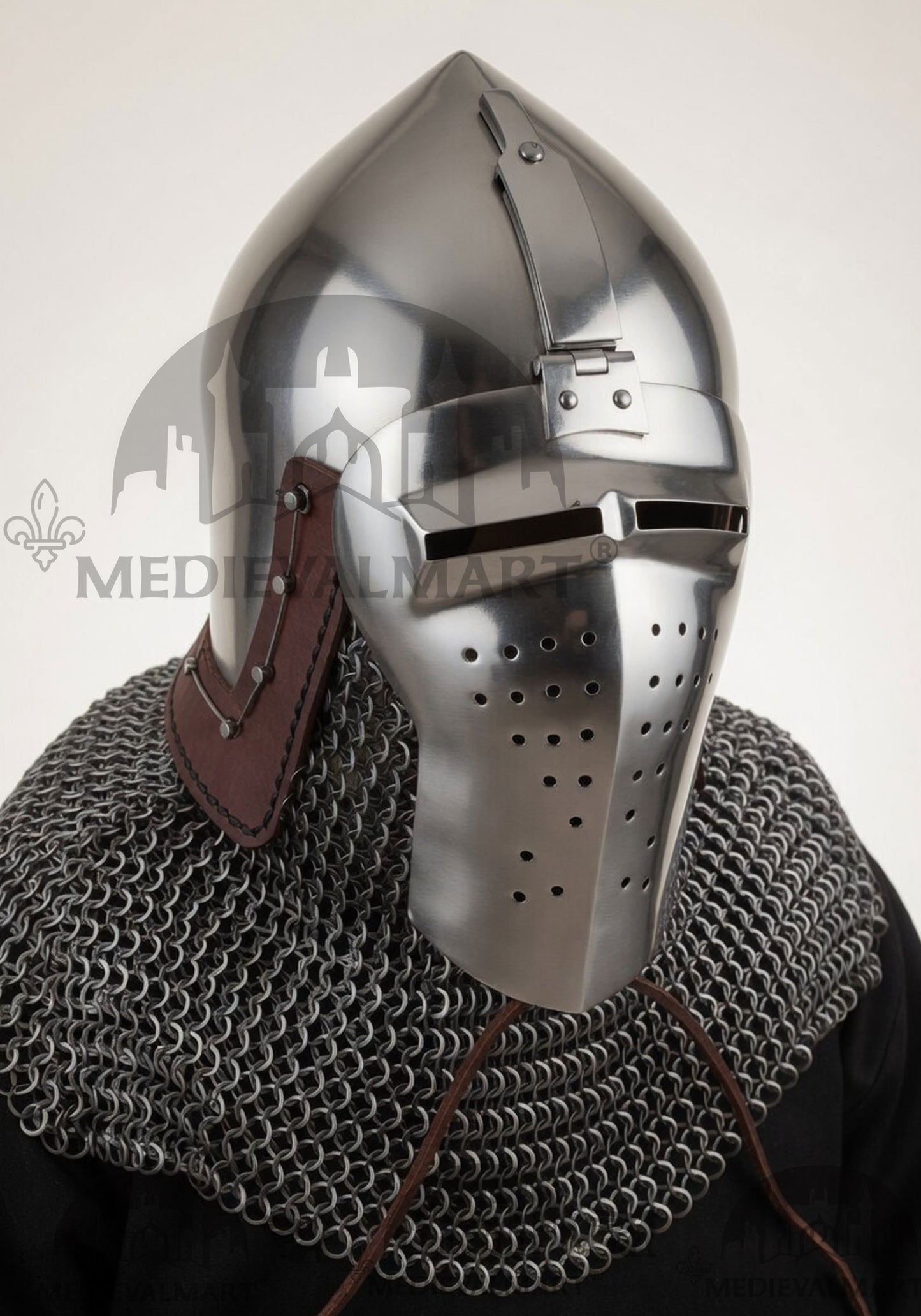MEDIEVALMART Extreme Collection of Medieval Bascinet Longface Buhurt kalpvissior Helmet