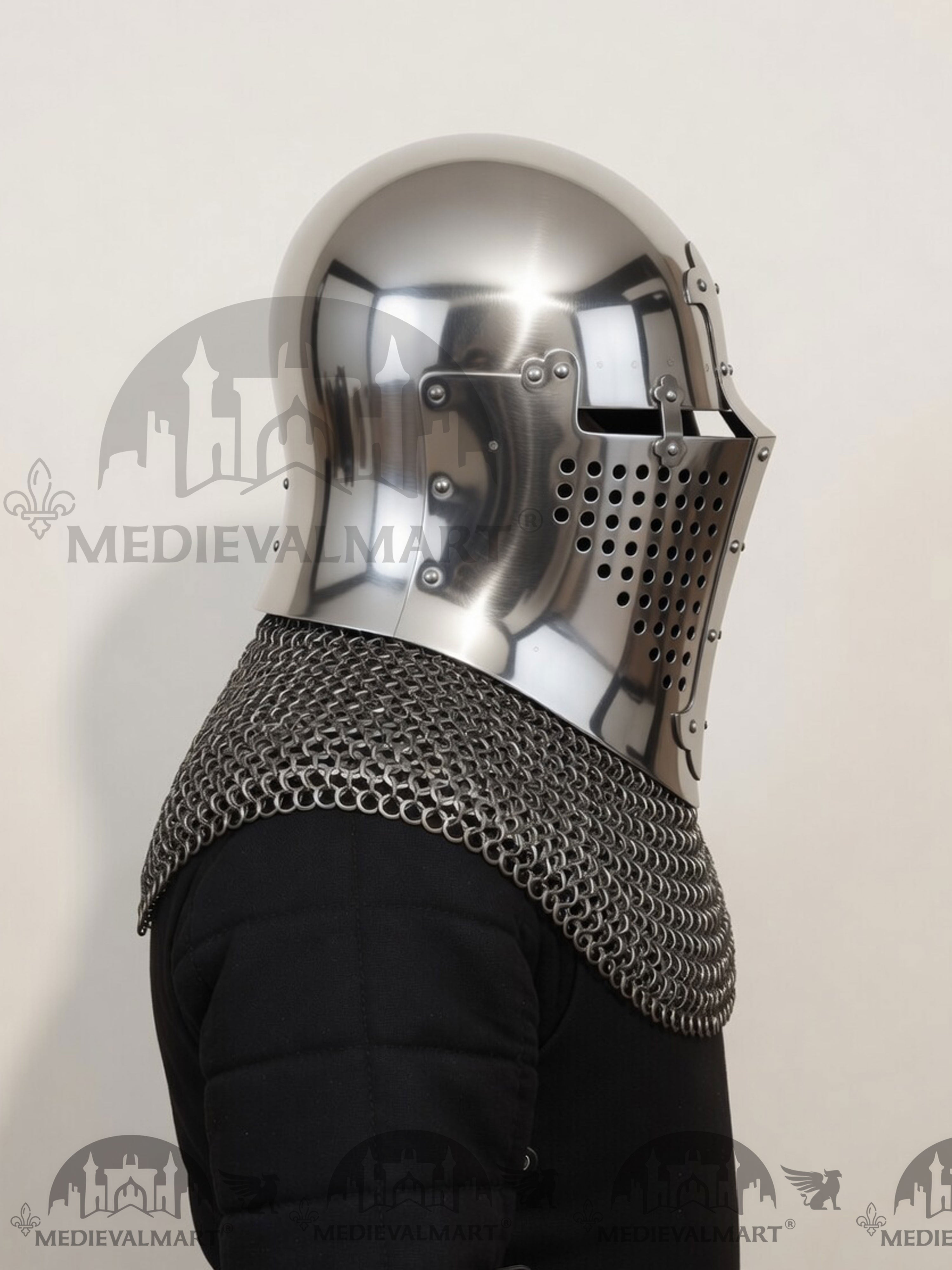 MEDIEVALMART 4th century The Great Alexander Sugarloaf Bascinet Helmet