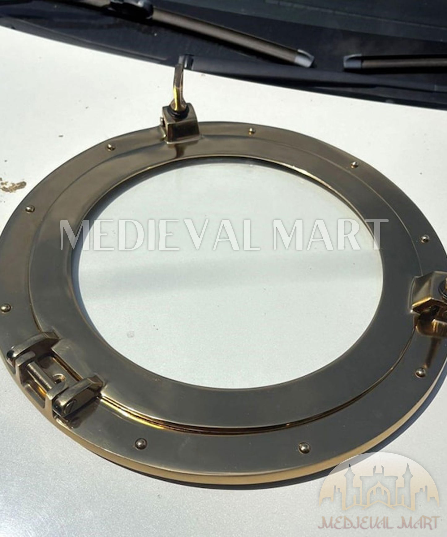 MEDIEVALMART Antique Braas Finish Maritime Ship Porthole