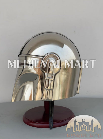 MEDIEVALMART "The Mandalorian" Din Djarin Boba Fett Helmet W/H Free Stand | Star Wars Props