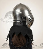 MEDIEVALMART Medieval Archaic “Eisenkopf” Bacinet Helmet Italian HMB; SCA "Bellifortis"