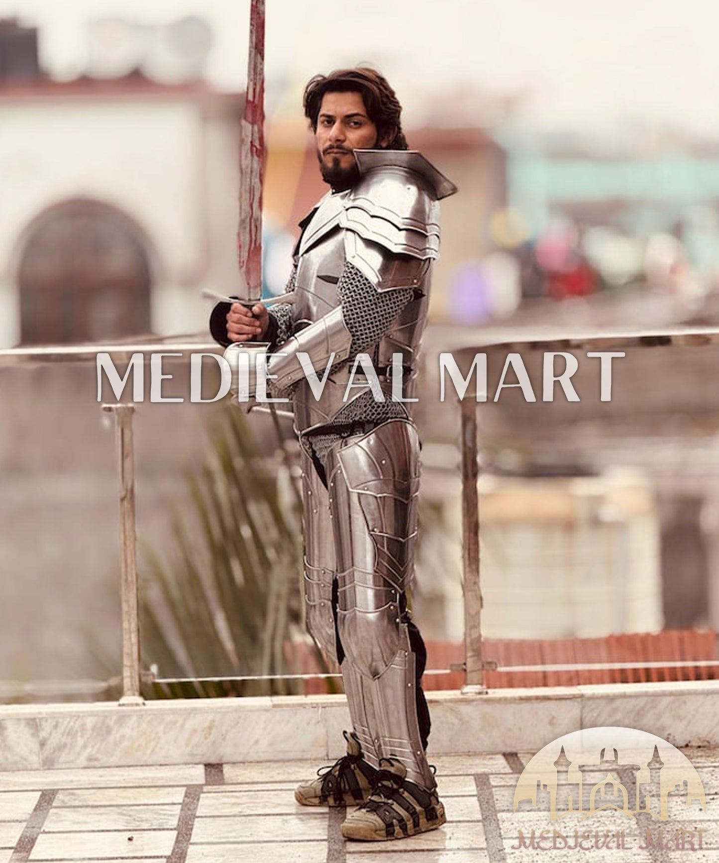 MEDIEVALMART Medieval Battle Ready Knight Steel Full Body Armor Suit