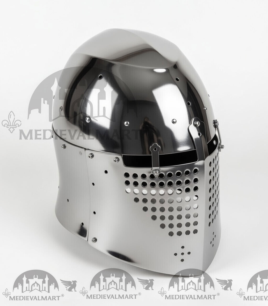 MEDIEVALMART 325 Century Alexander the Great War Head Armet "Simple" Helmet