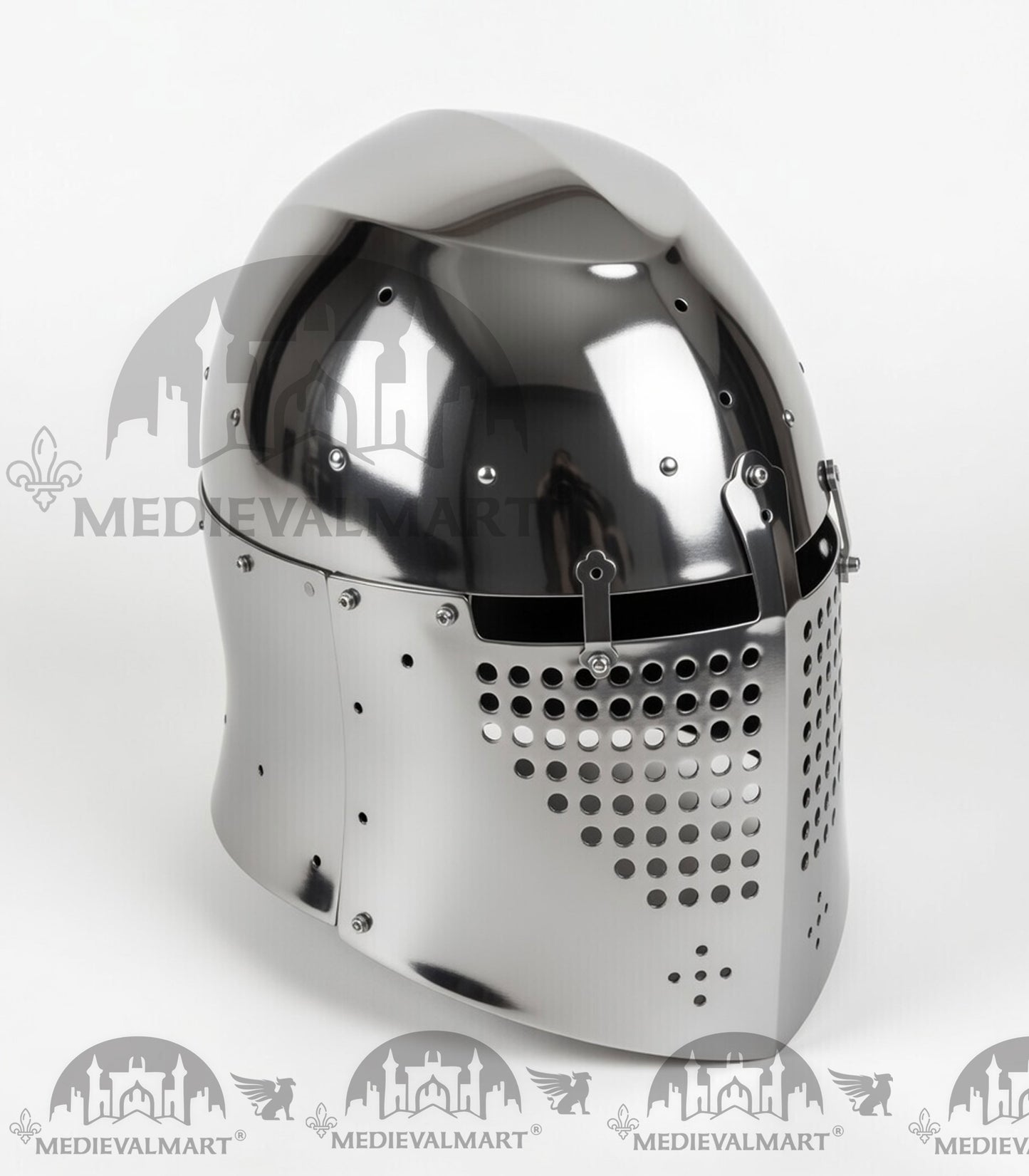 MEDIEVALMART 325 Century Alexander the Great War Head Armet "Simple" Helmet