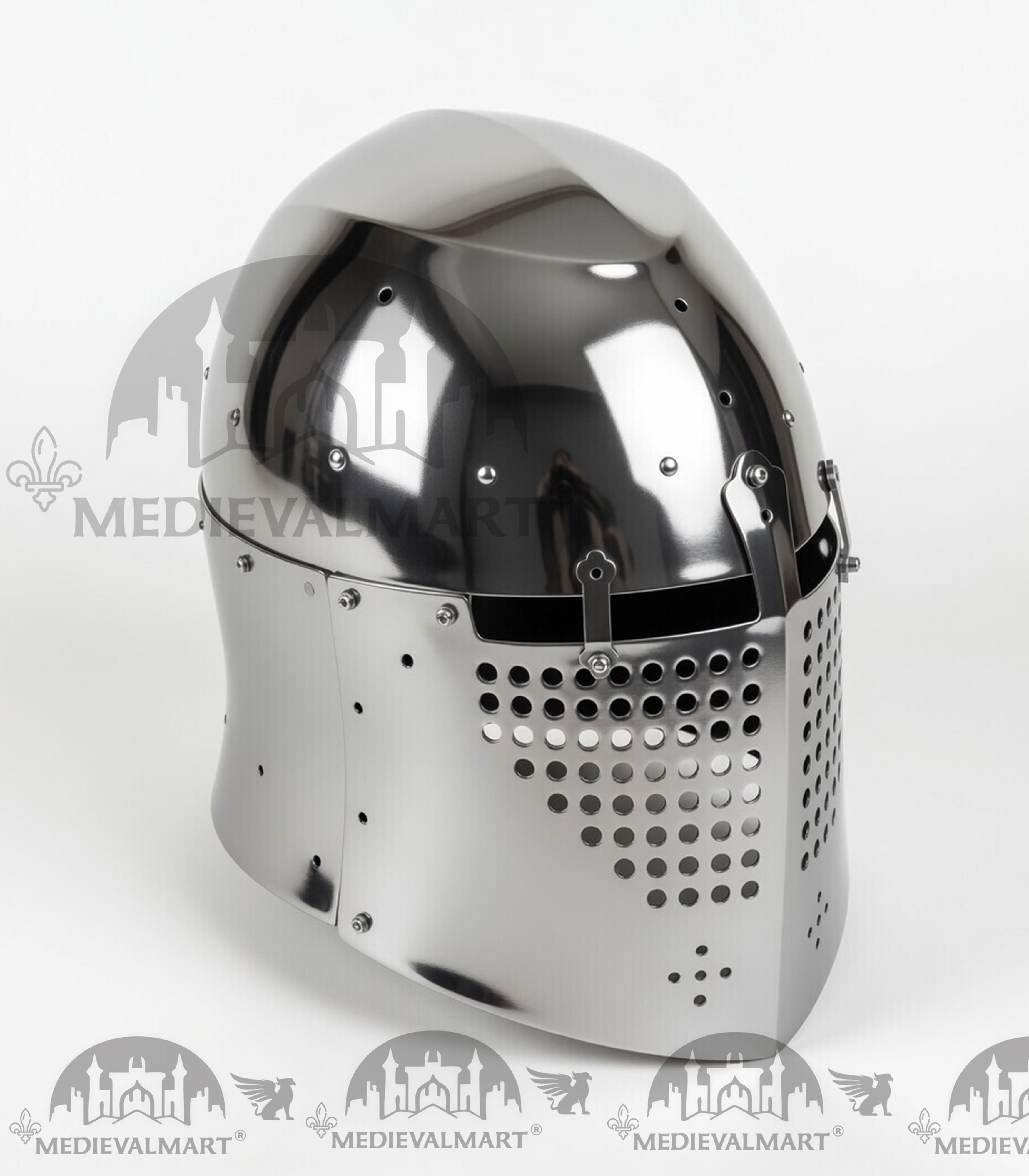 MEDIEVALMART 325 Century Alexander the Great War Head Armet "Simple" Helmet
