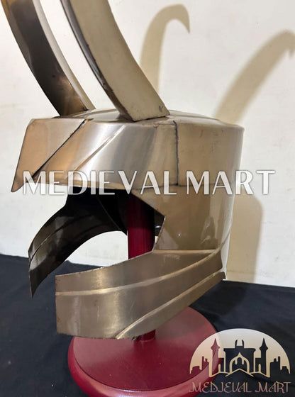MEDIEVALMART "Thor Ragnarok" Marvel Character Loki Helmet W/H Free Stand | Marvel Props