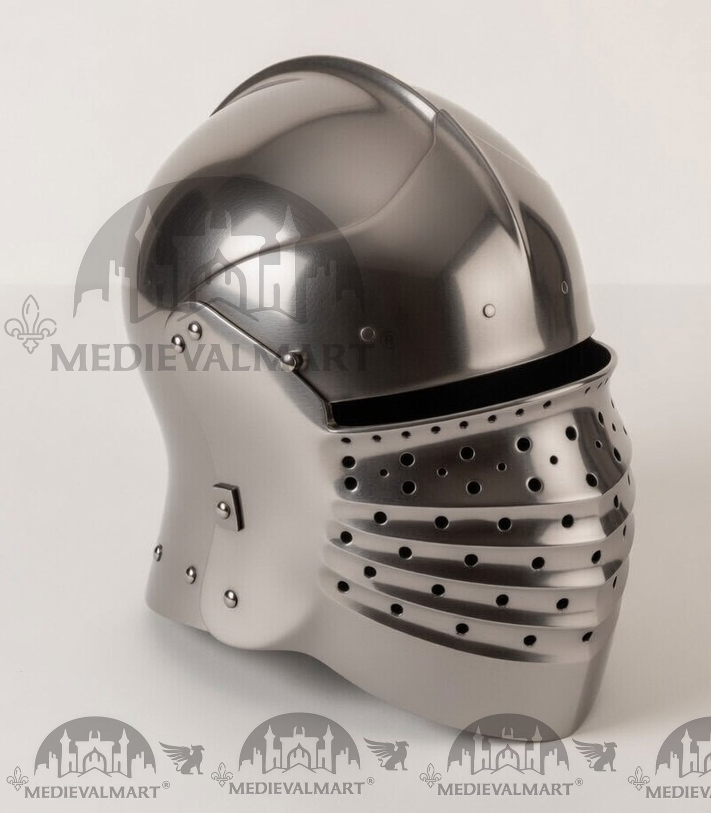 MEDIEVALMART XV Century Medieval North Italian face Sallet W/H Bellows Visored Late Helmet