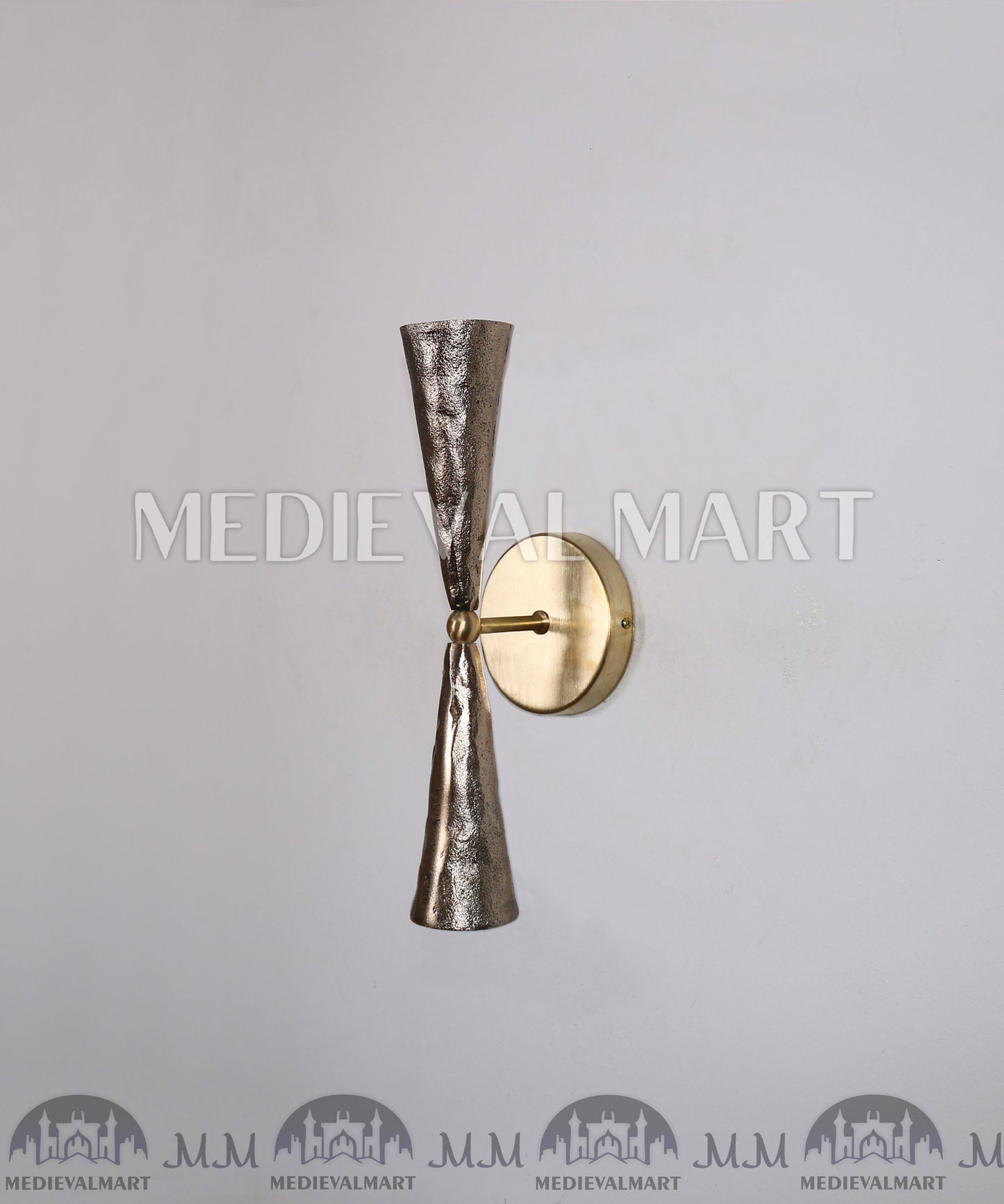 MEDIEVALMART Blackened Brass Wall Lighting , Brass Wall Lamp Vanity Light Fixture Wall lamp