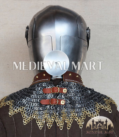 MEDIEVALMART XV Century Italian King Guard Houndskull Combat Bascinet Helmet