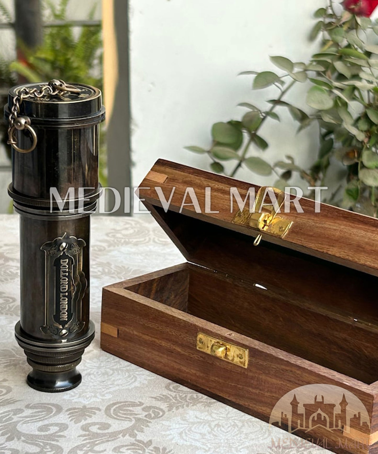 MEDIEVALMART Nautical Working Brass Pirate Telescope Gift for Chirstmas Day