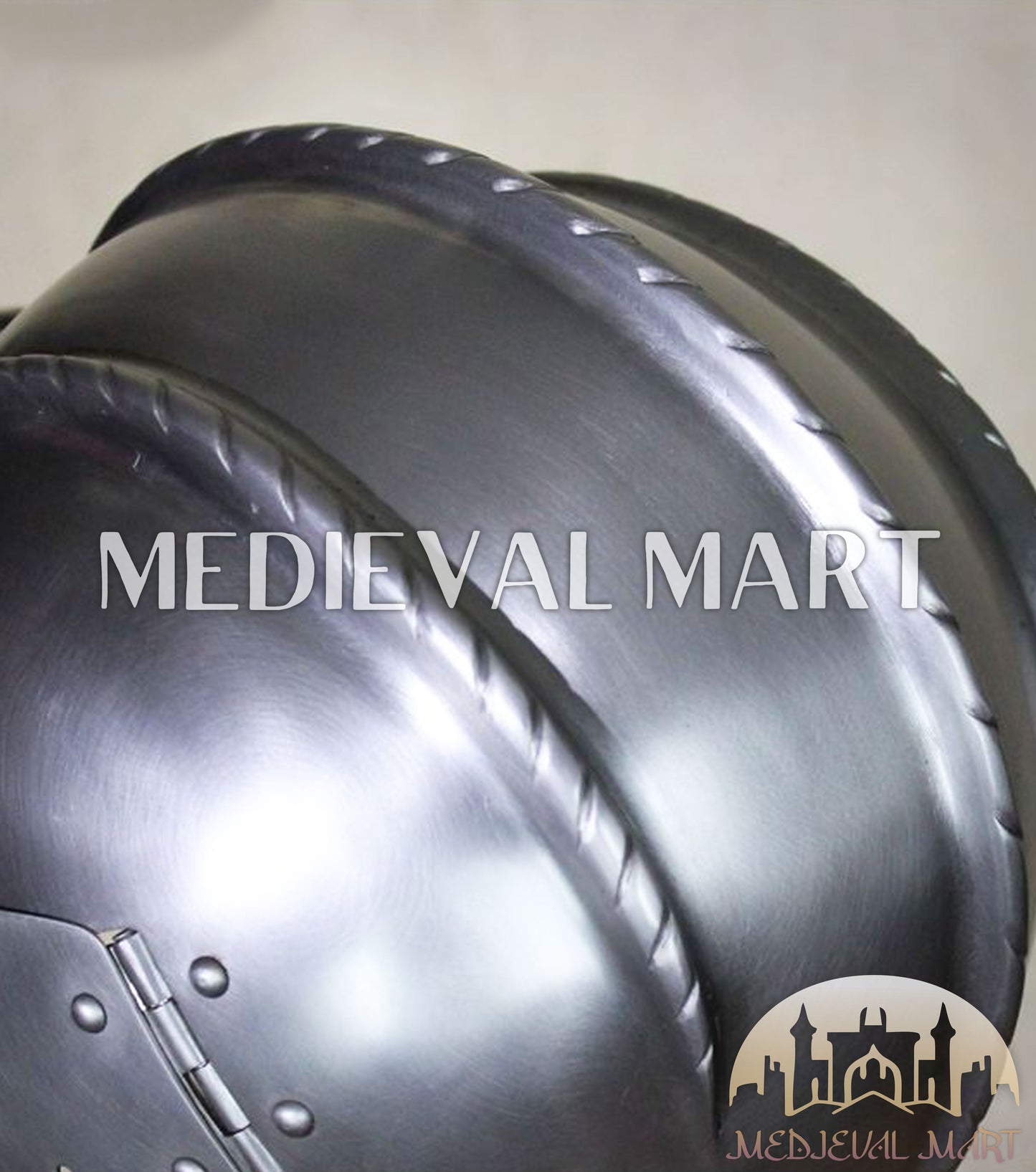 MEDIEVALMART 15th-Century Medieval German Burgundian Open Sallet Helmet