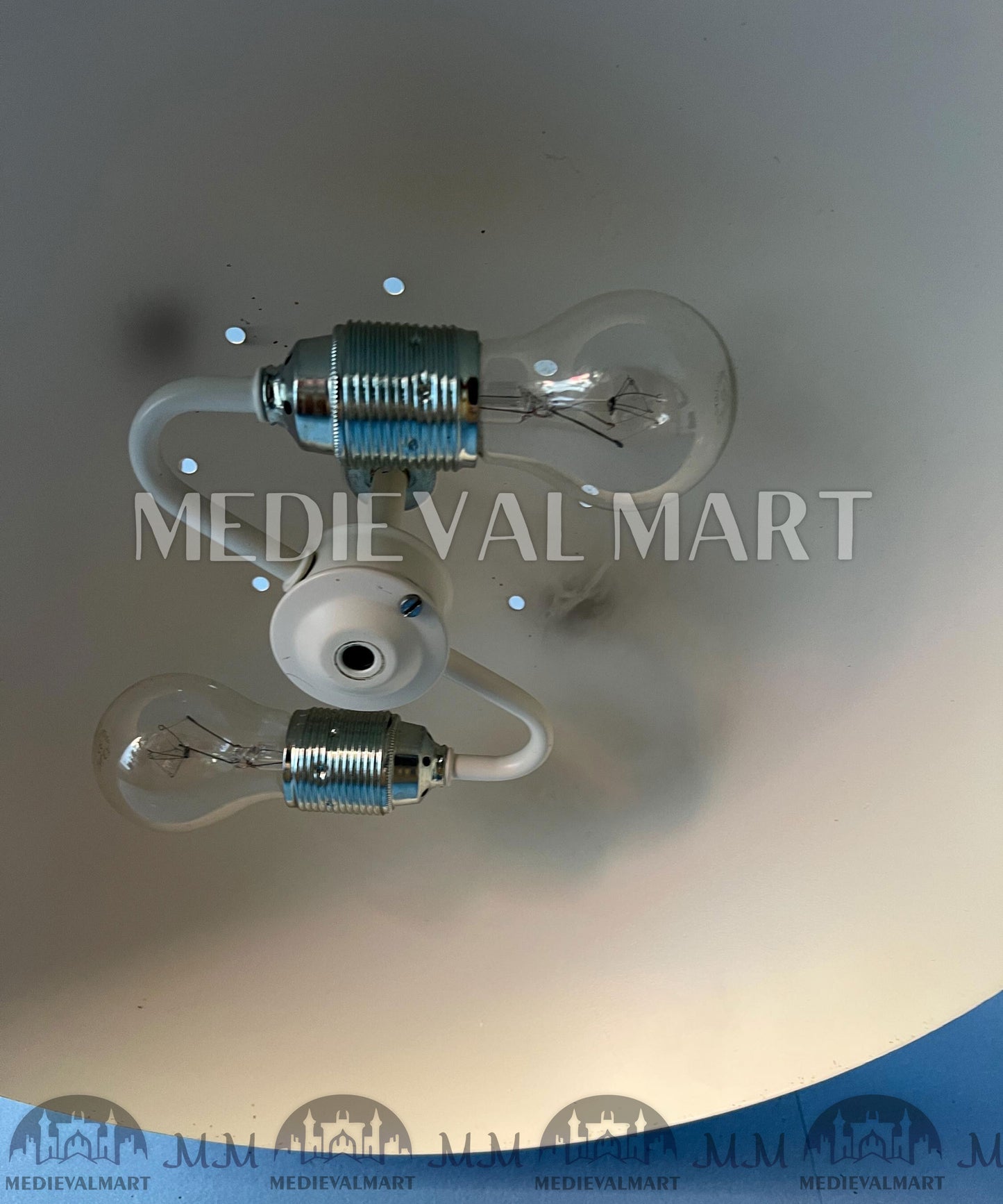 MEDIEVALMART Vintage Italian Space Age Arc Floor Lamp with Metal Shade