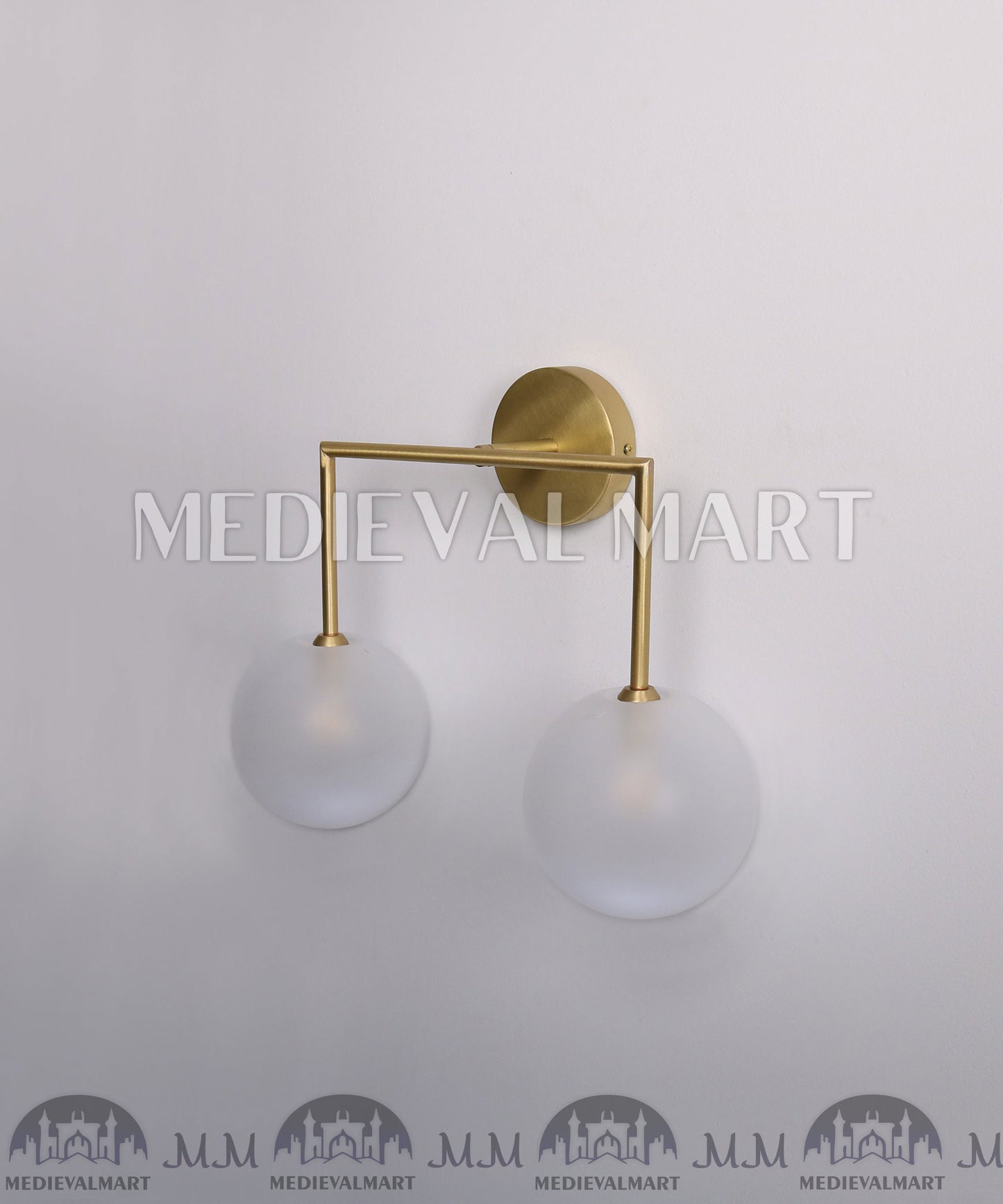 MEDIEVALMART Brass Wall Lights ,Wall Sconce ,Wall lamp ,Vanity Lights , Sconce Light