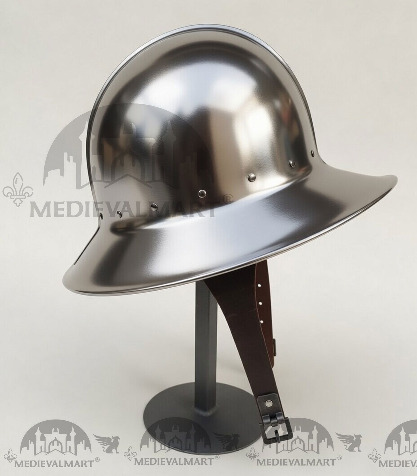 MEDIEVALMART Medieval Steel Battel Ready Kattle Helmet / Best for Reenactment