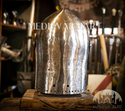 MEDIEVALMART Medieval Forged Steel Alexander (ROA 1332) Full Size War Helmet