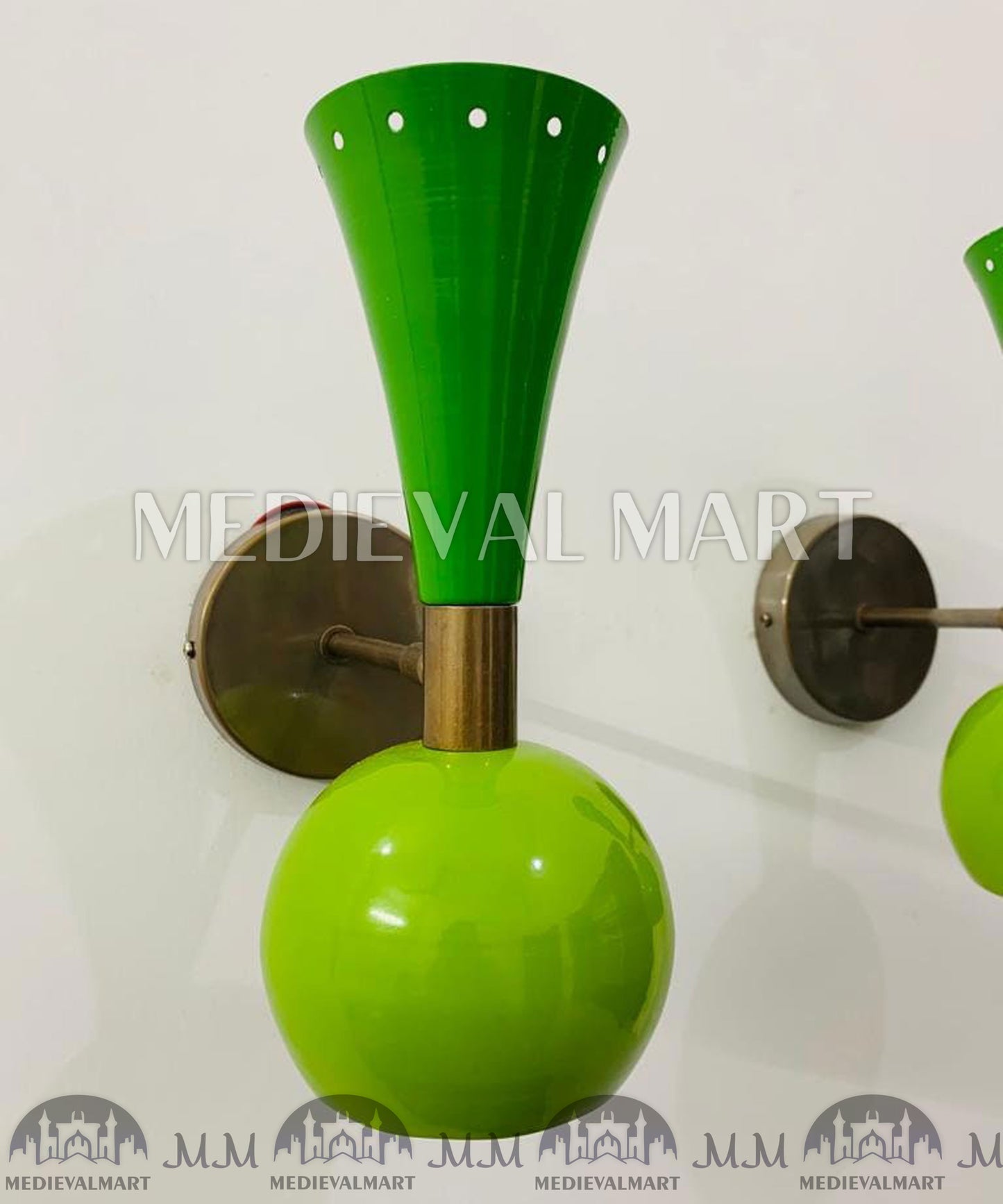 MEDIEVALMART 1950s Pre Modern & Rustic Lighting modern Industrial Wall Sconce Lights