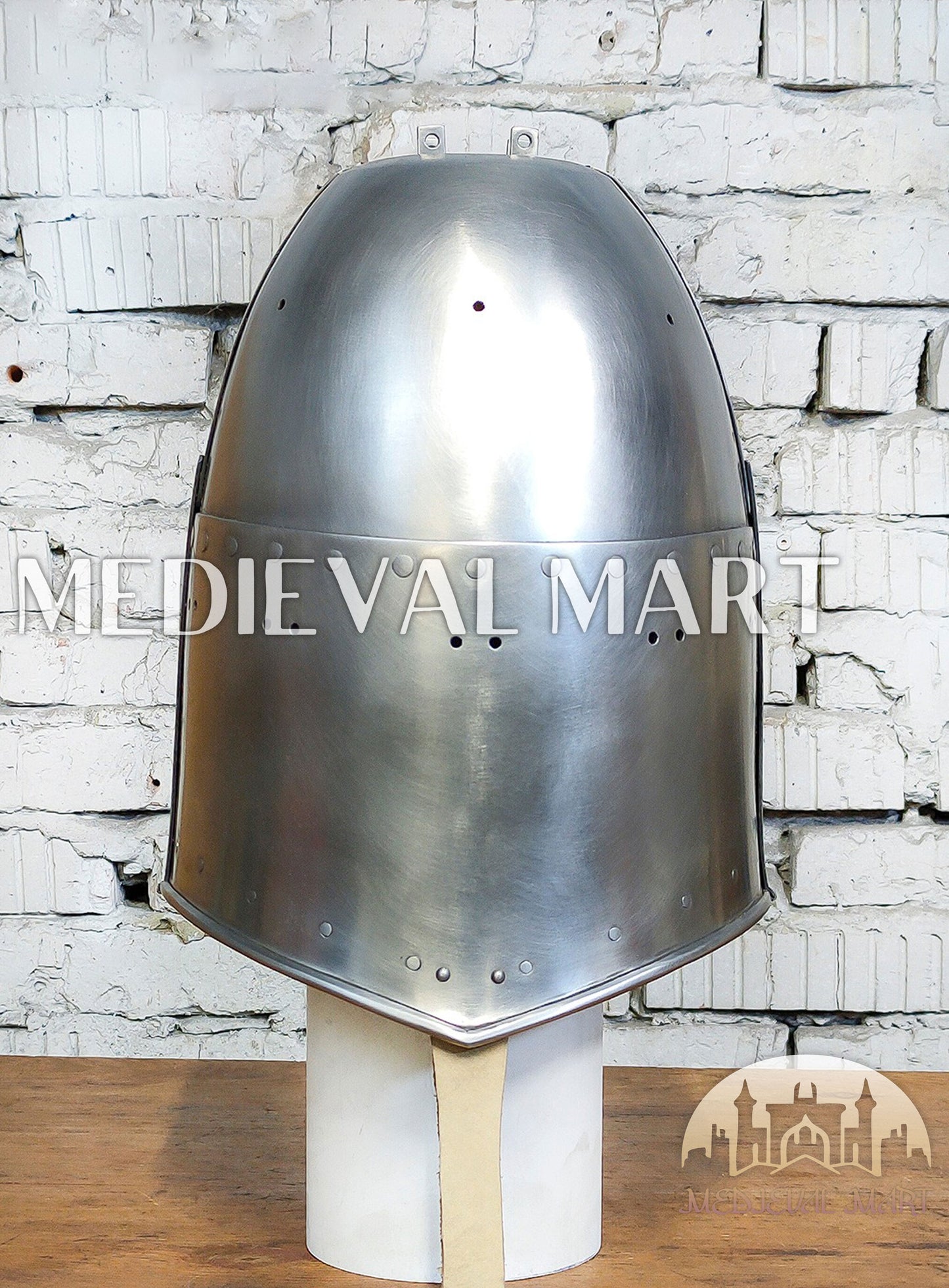 MEDIEVALMART Medieval European Great Nicholas "Hawberk" Helmet