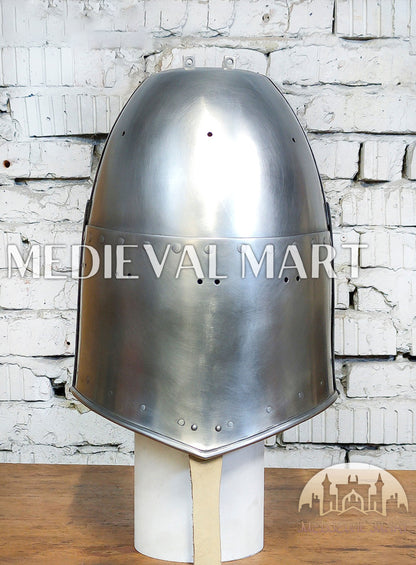 MEDIEVALMART Medieval European Great Nicholas "Hawberk" Helmet