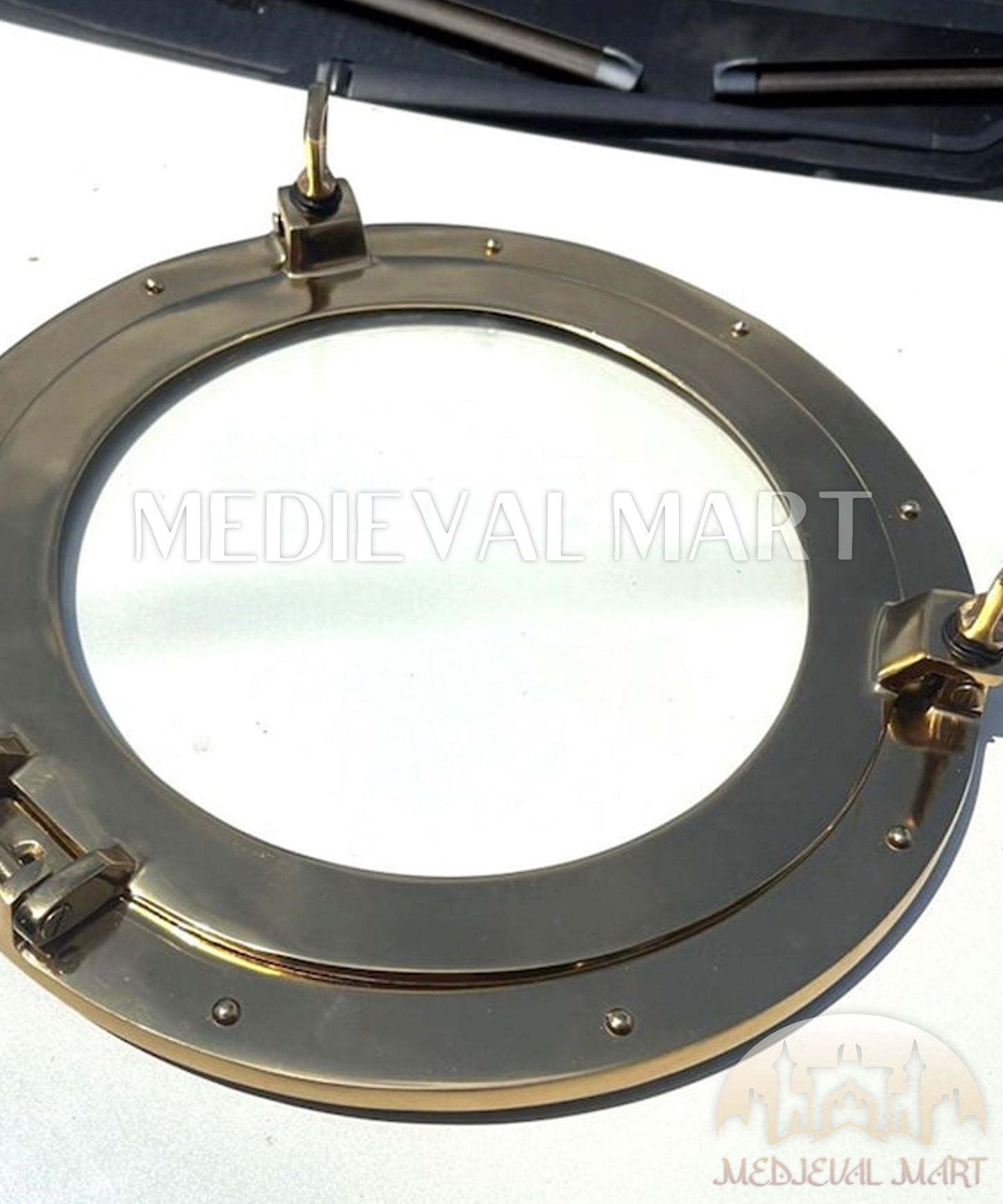 MEDIEVALMART Antique Braas Finish Maritime Ship Porthole