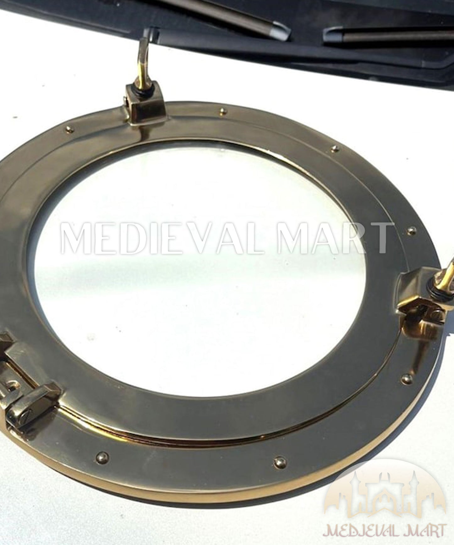 MEDIEVALMART Antique Braas Finish Maritime Ship Porthole