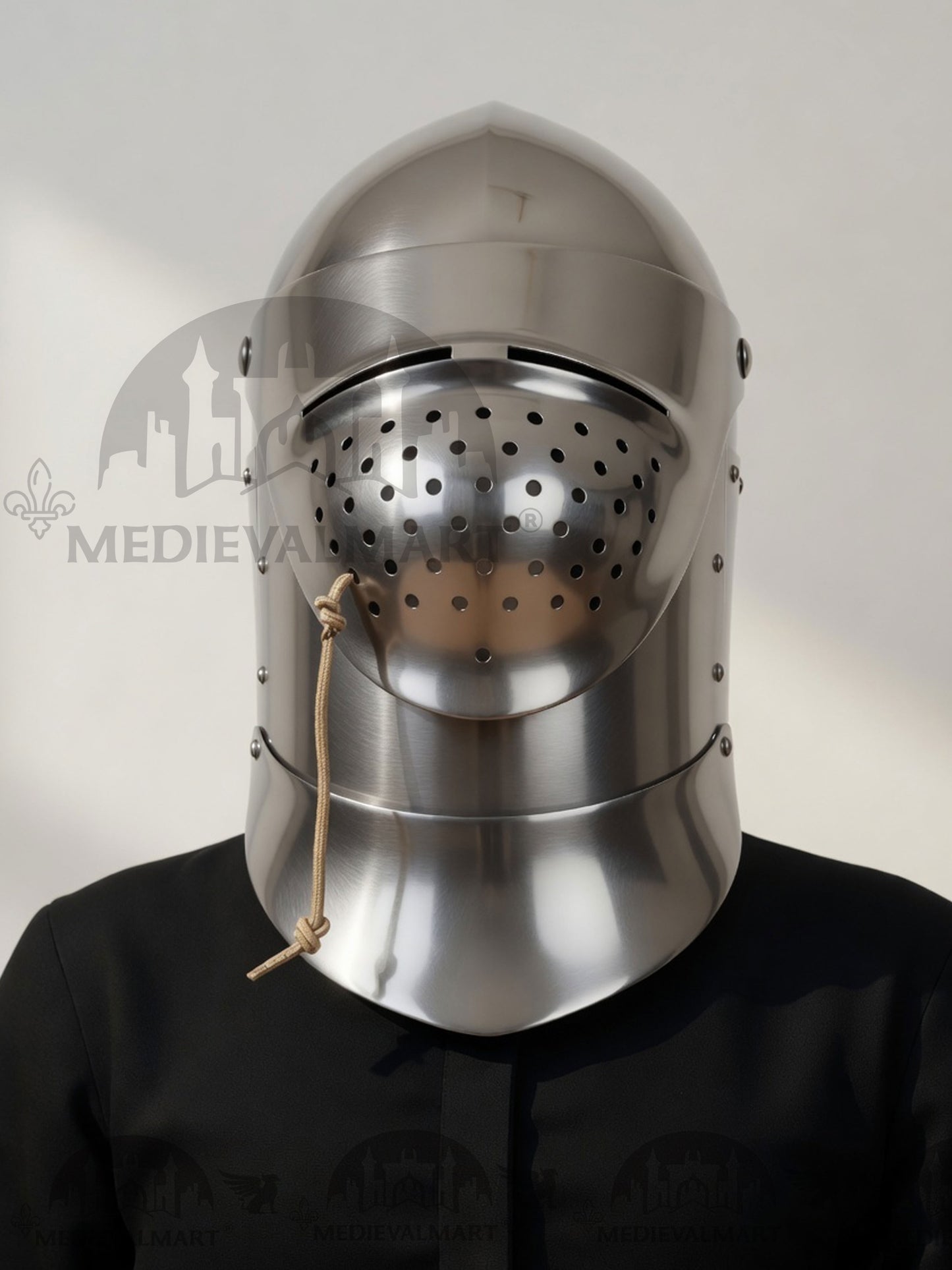 MEDIEVALMART Medieval XV Century The Great Bascinet “Sailsbury” Helmet
