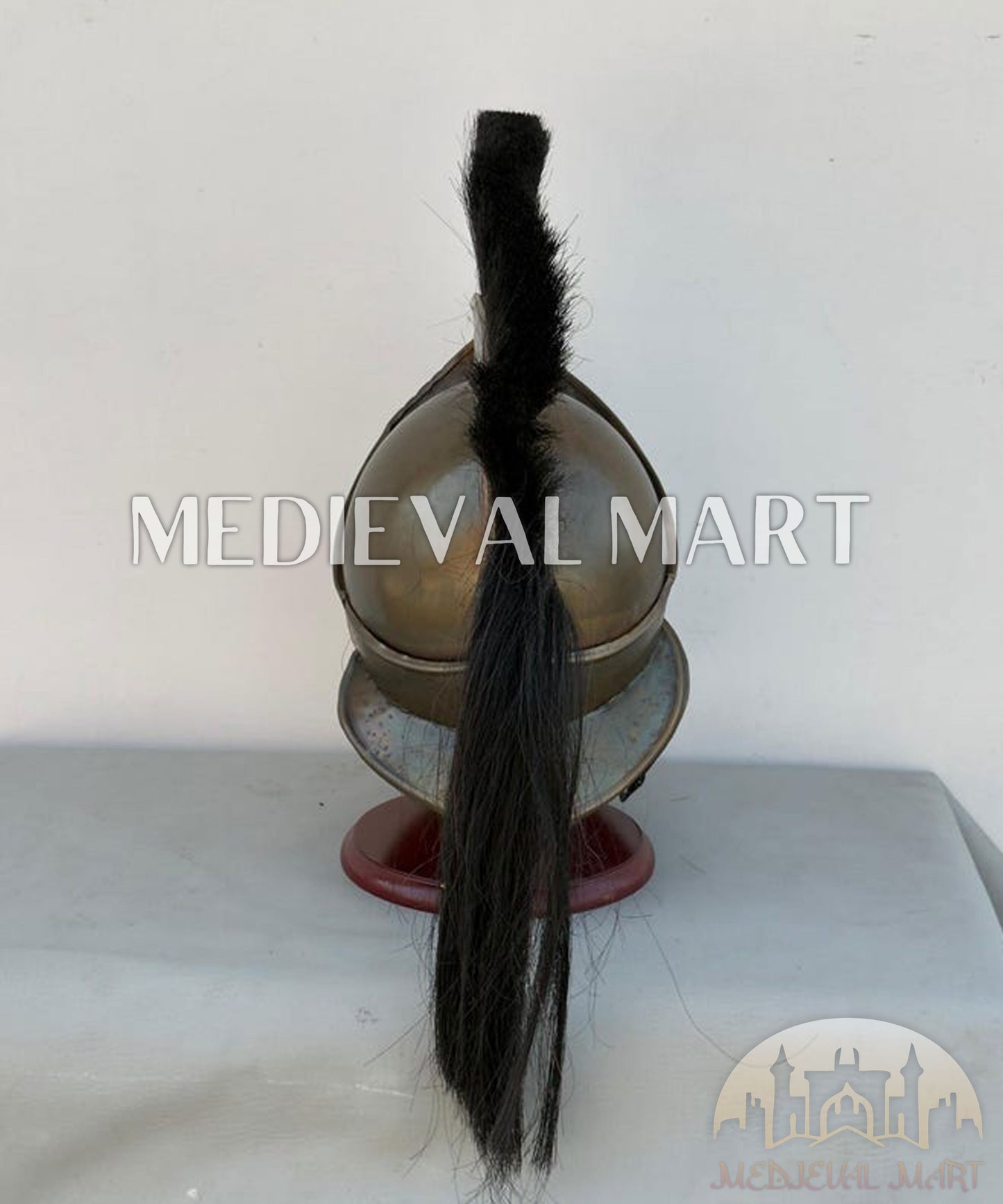 MEDIEVALMART "300" Movie King of Spartan Leonidas Medieval Finish Helmet W/H Free Stand | 300 Props (Copy)